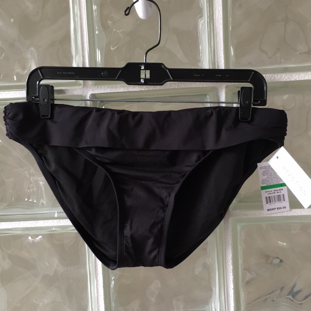 Black Bikini Swim Suit Bottoms by Kenneth Cole NWT